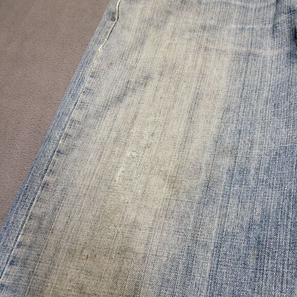 Levi's 569 Jeans Mens 35x31 Blue Denim Loose Straight Leg Distressed Thrashed - Picture 8 of 16